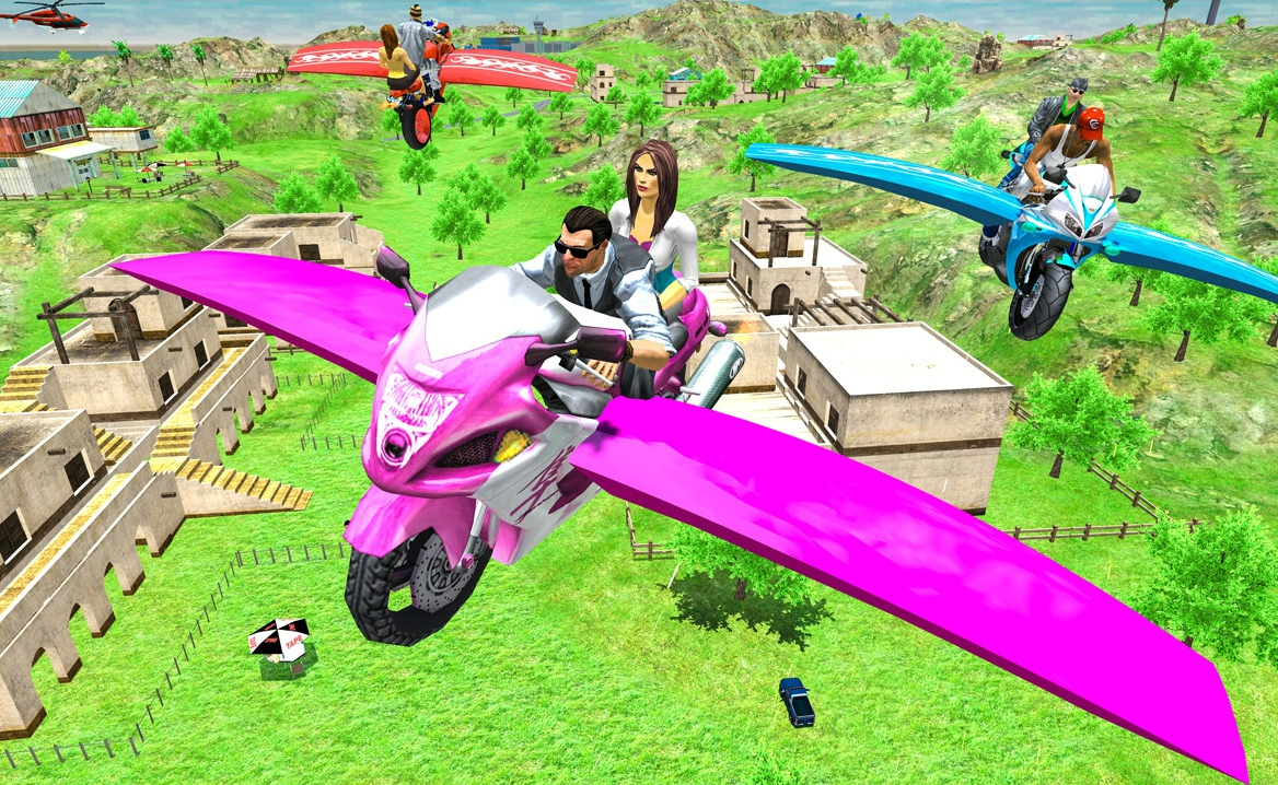 FLYING MOTORBIKE DRIVING SIMULATOR jogo online gratuito em